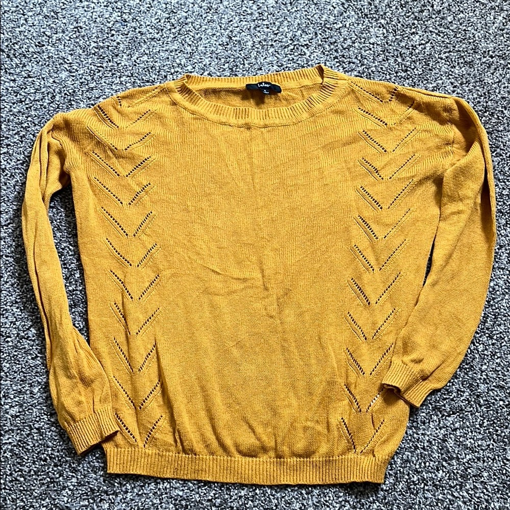 Mustard Yellow Knit Sweater